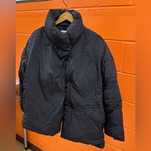 Women’s Mango Black Puffer Jacket Size Large